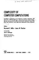 Cover of: Complexity of computer computations by Symposium on the Complexity of Computer Computations Yorktown Heights, N.Y. 1972.