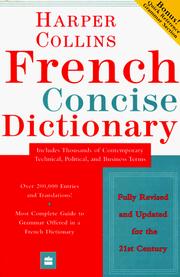 Cover of: Harper Collins French dictionary: French-English, English-French.