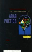 Cover of: Introduction to Arab Poetics by Adonis