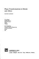Cover of: Phase Transformations in Metals and Alloys
