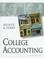 Cover of: College Accounting, Chapters 1-15