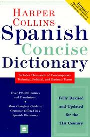 Cover of: Harper Collins Spanish dictionary: Spanish-English, English-Spanish.