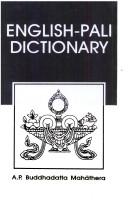 Cover of: English-Pali Dictionary