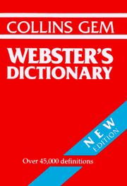 Cover of: Collins Gem Webster (Collins Gems) by HarperCollins