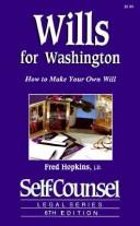 Cover of: Wills for Washington: How to Make Your Own Will (Self-Counsel Legal)