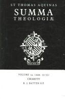 Cover of: Summa Theologiae by Thomas Aquinas