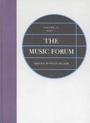 Cover of: The Music Forum