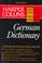 Cover of: Harper Collins German Dictionary/German-English English-German (HarperCollins Bilingual Dictionaries)