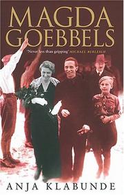 Cover of: Magda Goebbels by Anja Klabunde