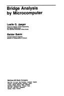 Cover of: Bridge analysis by microcomputer | Leslie G. Jaeger