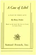 Cover of: Case of Libel by Henry Denker, Henry Denker