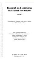 Cover of: Research on Sentencing by Alfred Blumstein