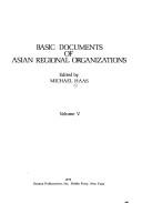 Cover of: Basic Documents of Asian Regional Organizations by Michael Haas, Michael Haas