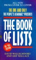 Cover of: The Book of Lists by David Wallechinsky, Amy Wallace