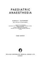 Cover of: Paediatric anaesthesia by Harold T. Davenport, Harold T. Davenport