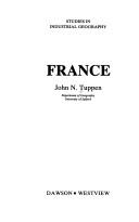 Cover of: France (Studies in Industrial Geography)
