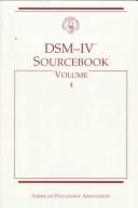 Cover of: Dsm-IV Sourcebook | American Psychiatric Association.