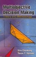 Cover of: Multiobjective Decision Making: Theory and Methodology