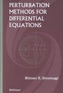 Cover of: Perturbation Methods for Differential Equations by Bhimsen K. Shivamoggi