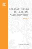 Cover of: Psychology of Learning and Motivation by Gordon H. Bower