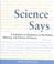 Cover of: Science Says