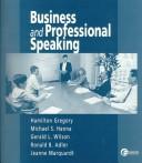 Cover of: Business and Professional Speaking