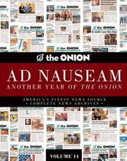 Cover of: The "Onion" Ad Nauseam: Another Year of the "Onion"