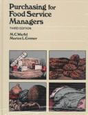 Purchasing for food service managers by M. C. Warfel, Marion L. Cremer, Richard J. Hug