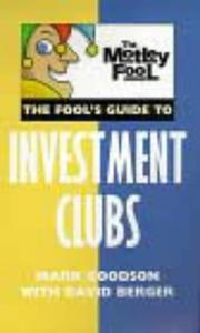 Cover of: Fool's Guide to Investment Clubs (Motley Fool)