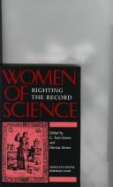 Cover of: Women of science by edited by G. Kass-Simon and Patricia Farnes ; associate editor Deborah Nash.