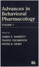 Advances in Behavioral Pharmacology by Peter Dews