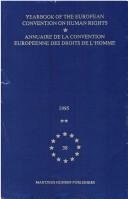 Cover of: Yearbook of the European Convention on Human Rights/Annuaire De LA Convention Europeenne Des Droits De I'Homme (Yearbook of the European Convention on Human Rights) by Council of Europe.