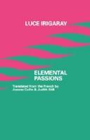 Cover of: Elemental Passions (European Thought)