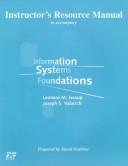 Cover of: Instructor's Resource Manual to Accompany Information Systems Foundations