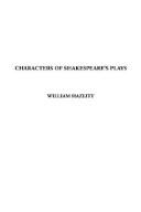 Cover of: Characters of Shakespeare's Plays