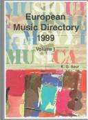 Cover of: European Music Directory 1999 | Bowker