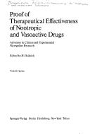 Cover of: Proof of Therapeutical Effectiveness of Nootropic and Vasoactive Drugs: Advances in Clinical and Experimental Nicergoline Research
