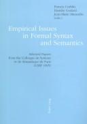 Cover of: Empirical issues in formal syntax and semantics: selected papers from the Colloque de syntaxe et sémantique de Paris (CSSP 1995)