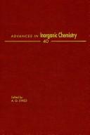 Cover of: Advances in Inorganic Chemistry