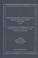 Cover of: The Studia Philonica Annual: Studies in Hellenistic Judaism