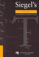Cover of: Siegel's Torts by Lazar Emanuel, Brian N. Siegel