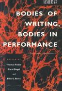 Cover of: Genders 23: Bodies of Writing, Bodies in Performance (Genders, 23)
