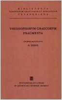 Cover of: Theosophorum Graecorum Fragmenta