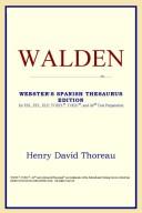 Cover of: Walden (Webster's Spanish Thesaurus Edition) by ICON Reference
