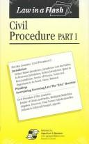 Cover of: Civil Procedure I Law in a Flash (flashcards)