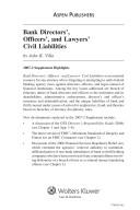 Cover of: Bank Directors', Officers' and Lawyers' Civil Liabilities by John K. Villa, John K. Villa