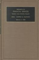 Cover of: Research in Financial Services by George G. Kaufman