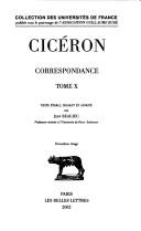 Cover of: Correspondance by Cicero, L.-A. (Léopold-Albert) Constans, Jean Bayet, Jean Beaujeu