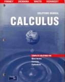Cover of: Calculus: Graphical, Numerical, Algebraic (Solutions Manual)