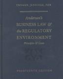 Cover of: Anderson's Business law & the regulatory environment: principles & cases